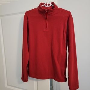 Old Navy, size Med. Fleece 1/4 zip, dark red